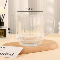 六角竖条把杯
