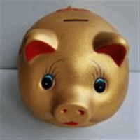 12寸漆彩金猪