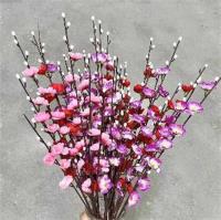 桃枝仿真花