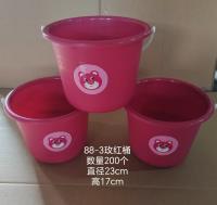 88-3玫红色小桶