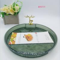 8896小号金鹿圆茶盘LSY