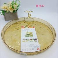 8892大号金鹿圆茶盘LSY