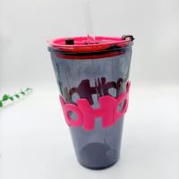 450ml字母直筒吸管杯