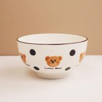 5.5寸雨石碗棕色熊