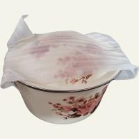 20加厚带盖搪瓷盆