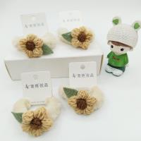 JY毛绒钩织花朵皮筋