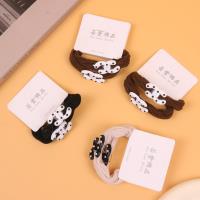 两根条纹毛巾圈配件皮筋
