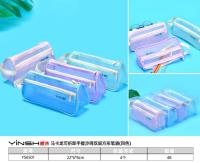 樱诗YS6501 马卡龙可折卸手提沙网双层方形笔袋（四色）