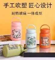 卡通提手塑玻杯360ml