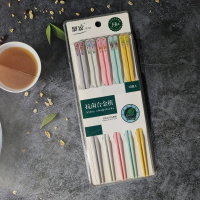 聚家0749深浅风景螺纹指甲合金筷