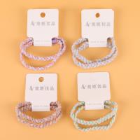 JY两根扁辫子彩皮筋