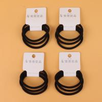 JY黑色三根圆绳皮筋