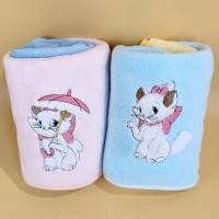 500立体小白猫毛巾