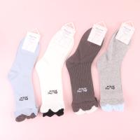 禾屿一体机女花边堆堆袜