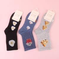 三色猫抗菌手工对目女袜