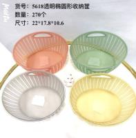 透明椭圆形收纳筐5618