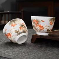 亚光小杯-水彩荷花