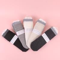 条纹边女士堆堆袜