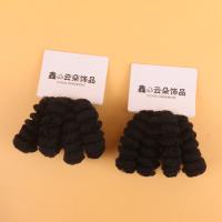 AH吊卡4根粗竹节黑毛巾圈