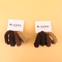 AH吊卡4根格纹咖毛巾圈