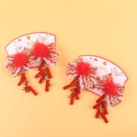 蝴蝶结红毛球对夹