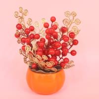 FY柿子盆红果盆栽摆件