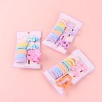 WH花朵压夹小爪皮筋三件套