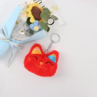 CM红色招财猫毛绒挂件