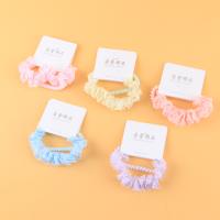 RX印花亮纱布花边布圈皮筋