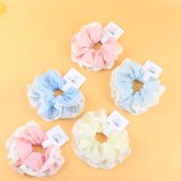 XY韩系轻纱格子蕾丝花边肠圈