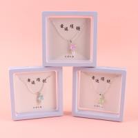 悬浮盒锆石星星珍珠项链