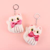 CM蝴蝶结猫咪毛绒挂件