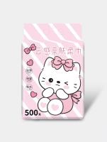 0473粉小熊500g底部抽棉柔巾