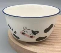4.5寸珐琅碗-奶牛