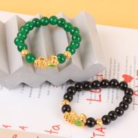 PY10#猫眼金貔貅手链