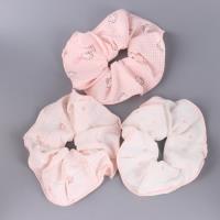 ASN粉色系印花/格纹锁边大肠圈
