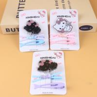 XSD粉黑Kitty三件套压夹