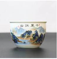 千里江山缸杯