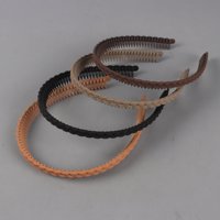 XJY奶茶色辫子细齿发箍