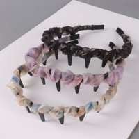 XJY雪纺幻彩带齿发箍