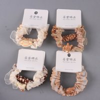RX奶咖卡通纱花边肠圈