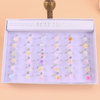 HMY0135碎钻玫瑰戒指