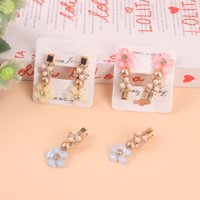 SS琉璃珠花压夹