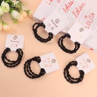JY黑色麻花皮筋