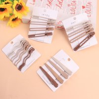 ZE3676咖色8公分4个压夹组合混