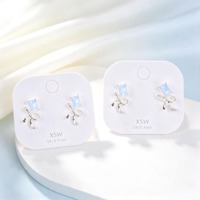 XSW方钻蝴蝶结耳钉