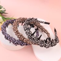 HD-小碎花布艺带齿发箍