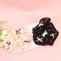 TE黑白碎花珍珠大肠圈