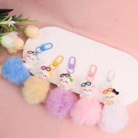 CM吊卡卡通KT猫毛球挂件