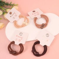 JY素珠咖色皮筋